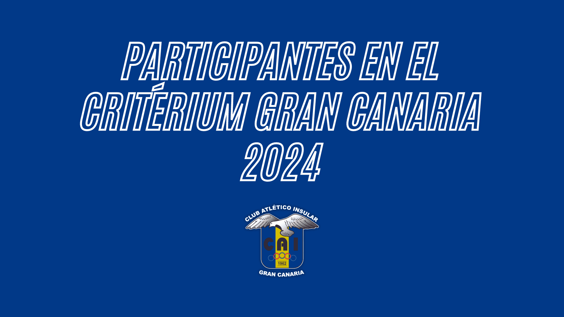 Participantes en el critérium Gran Canaria 2024